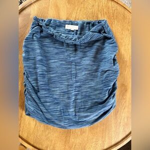 Synergy Organic Cotton Strapless Tube Top Blue Made in Nepal Boho Sustainable